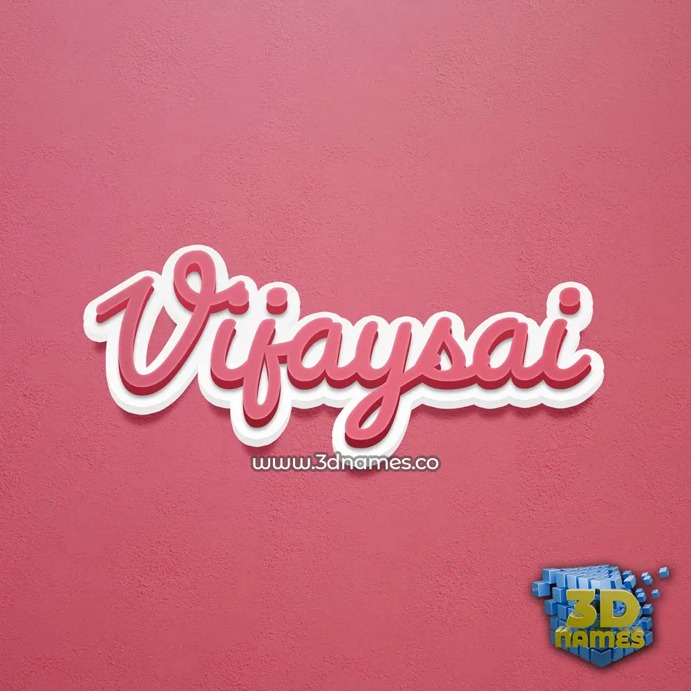 vijaysai in Red Scribble style - 3D name wallpaper vijaysai in Red Scribble style - 3D name wallpaper