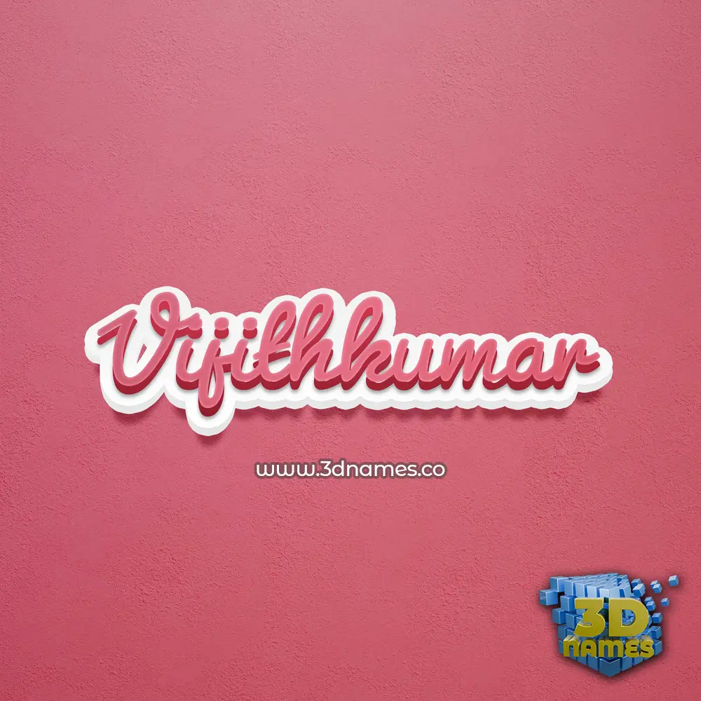 vijithkumar in Red Scribble style - 3D name wallpaper vijithkumar in Red Scribble style - 3D name wallpaper