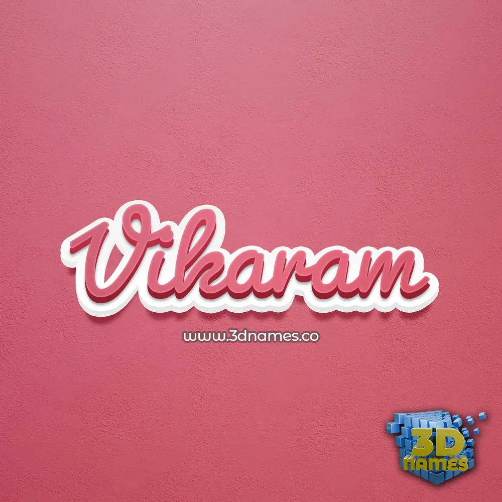 vikaram in Red Scribble style - 3D name wallpaper vikaram in Red Scribble style - 3D name wallpaper