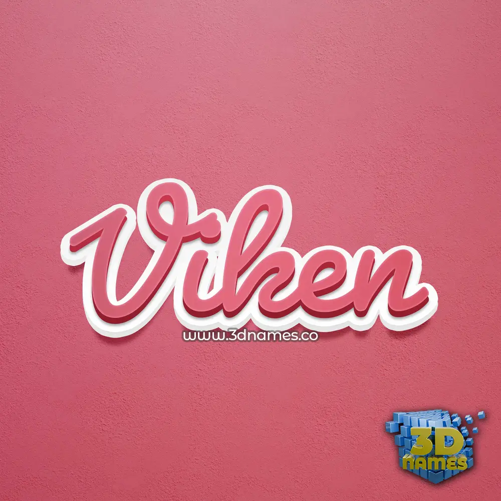 viken in Red Scribble style - 3D name wallpaper viken in Red Scribble style - 3D name wallpaper
