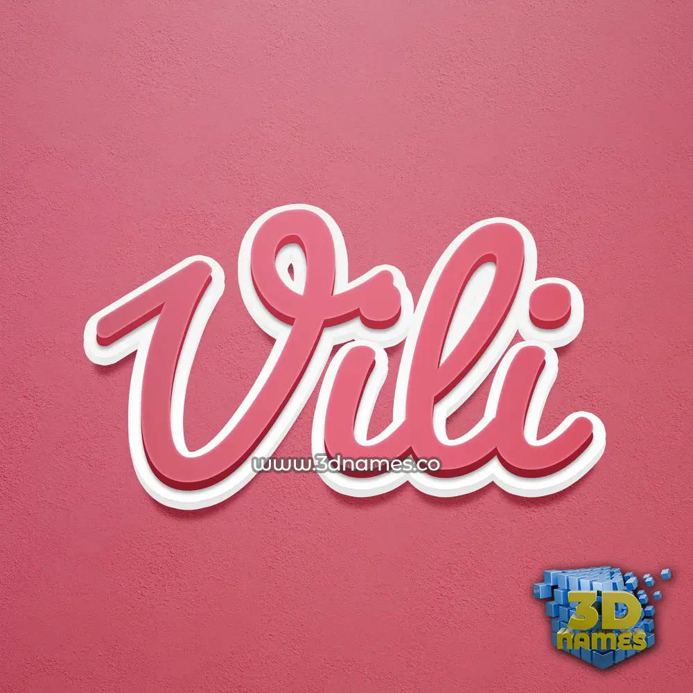 vili in Red Scribble style - 3D name wallpaper vili in Red Scribble style - 3D name wallpaper