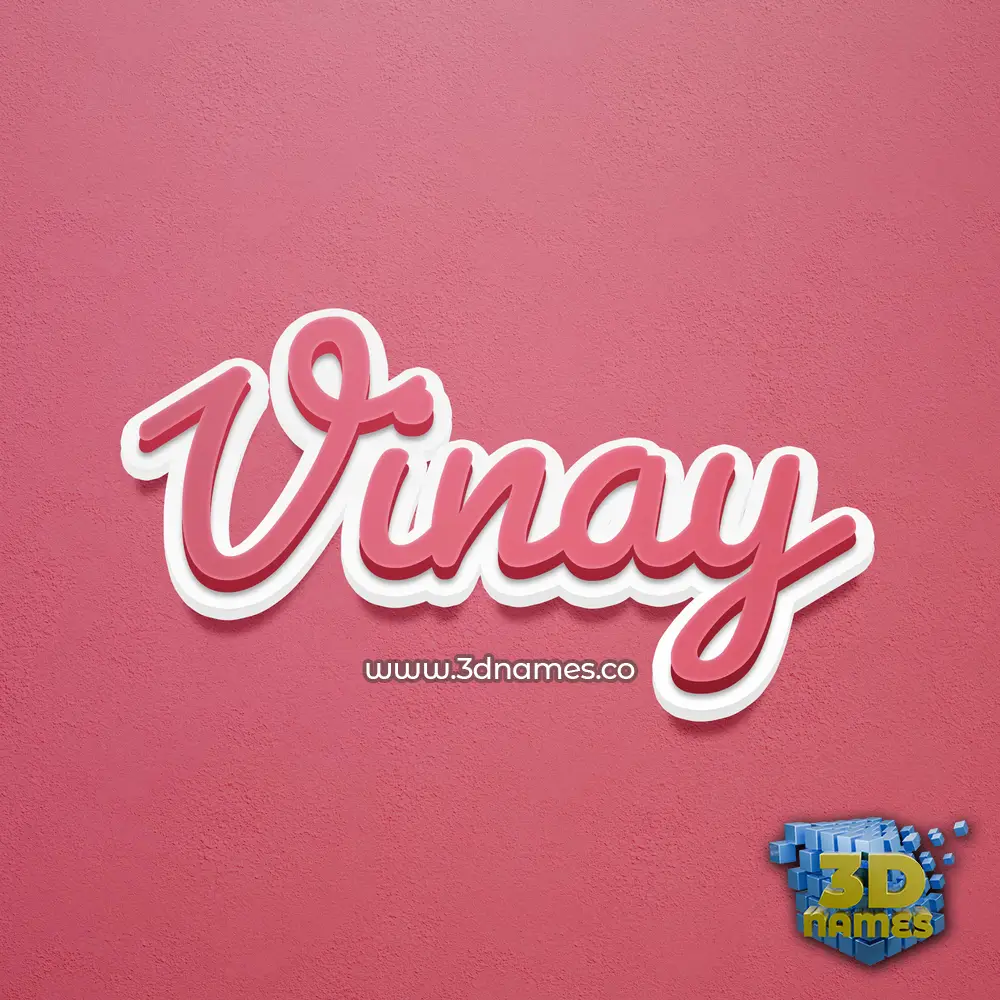 vinay in Red Scribble style - 3D name wallpaper vinay in Red Scribble style - 3D name wallpaper