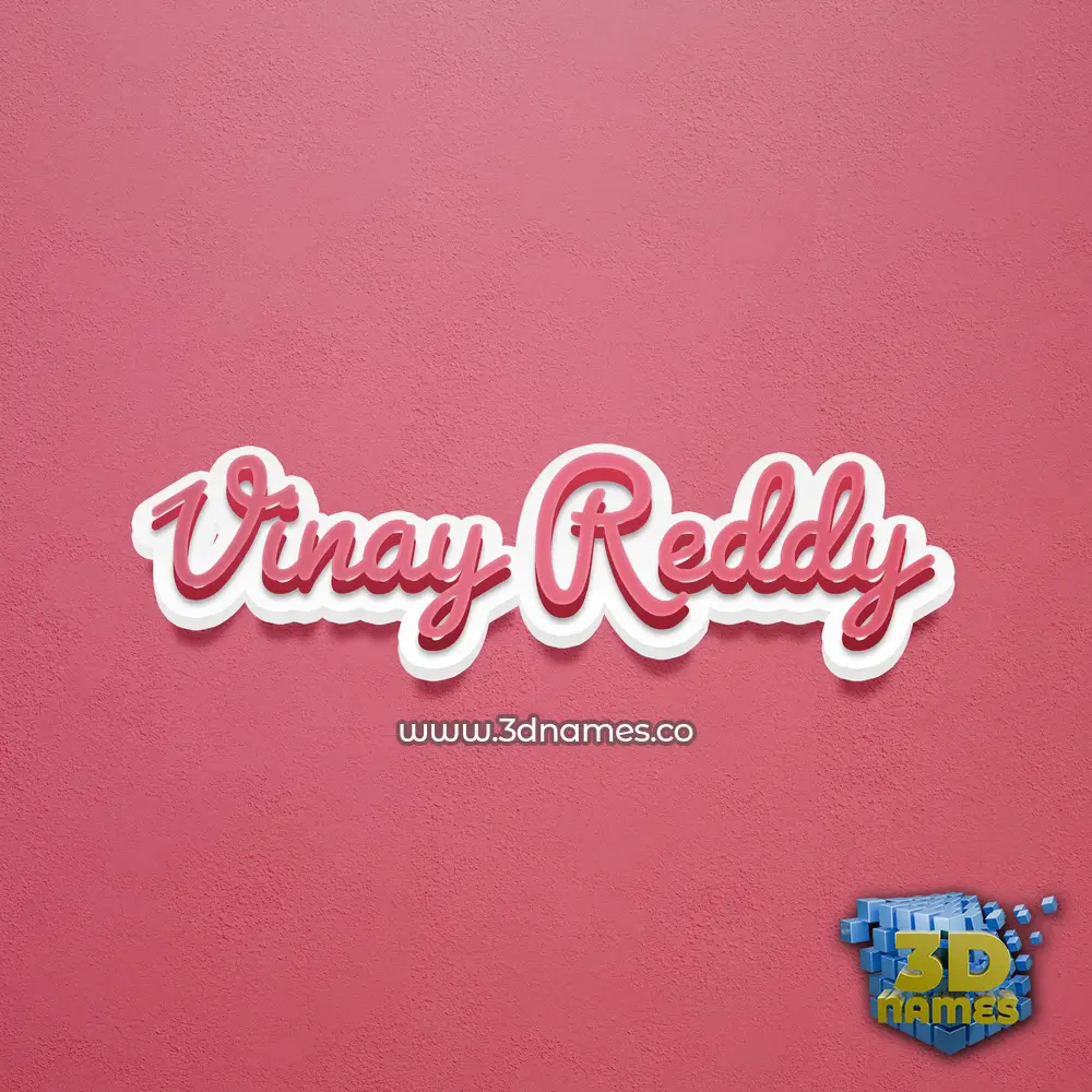vinay reddy in Red Scribble style - 3D name wallpaper vinay reddy in Red Scribble style - 3D name wallpaper