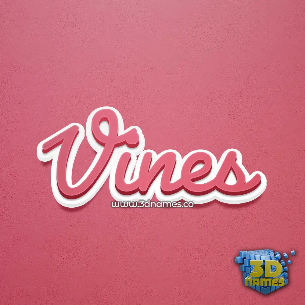 vines in Red Scribble style - 3D name wallpaper vines in Red Scribble style - 3D name wallpaper
