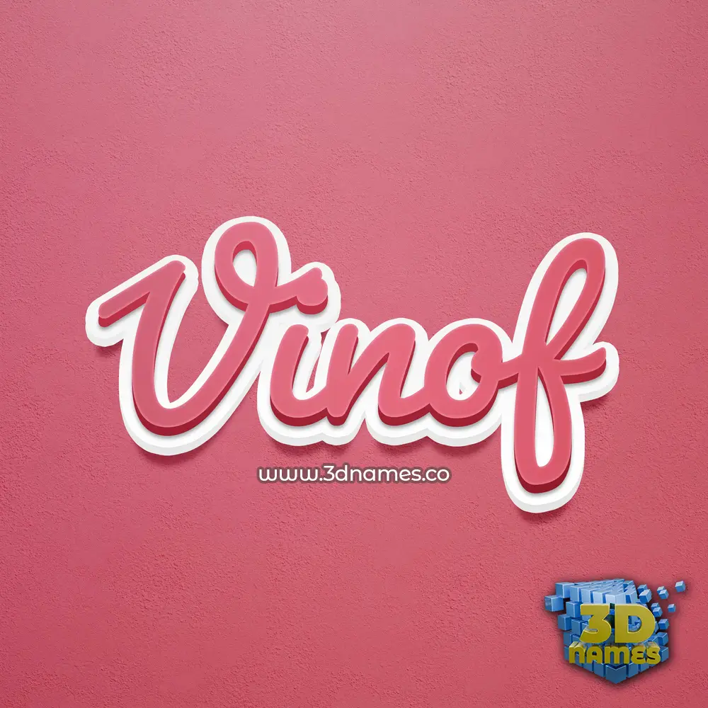 vinof in Red Scribble style - 3D name wallpaper vinof in Red Scribble style - 3D name wallpaper