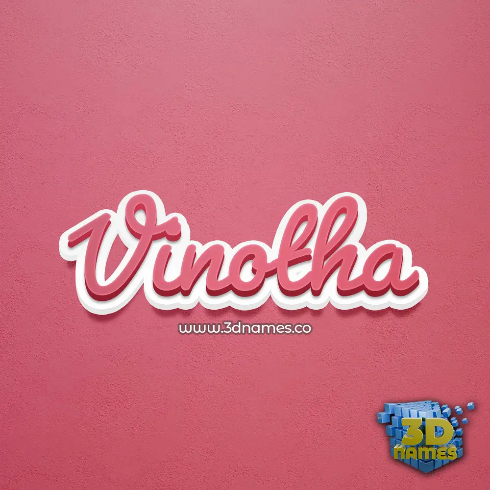 vinotha in Red Scribble style - 3D name wallpaper vinotha in Red Scribble style - 3D name wallpaper