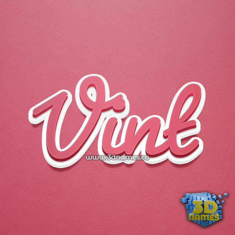 vint in Red Scribble style - 3D name wallpaper vint in Red Scribble style - 3D name wallpaper