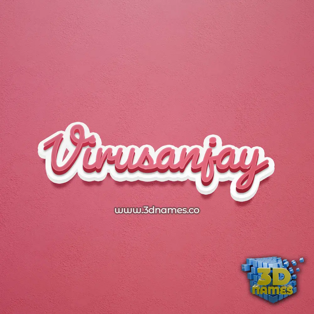 virusanjay in Red Scribble style - 3D name wallpaper virusanjay in Red Scribble style - 3D name wallpaper