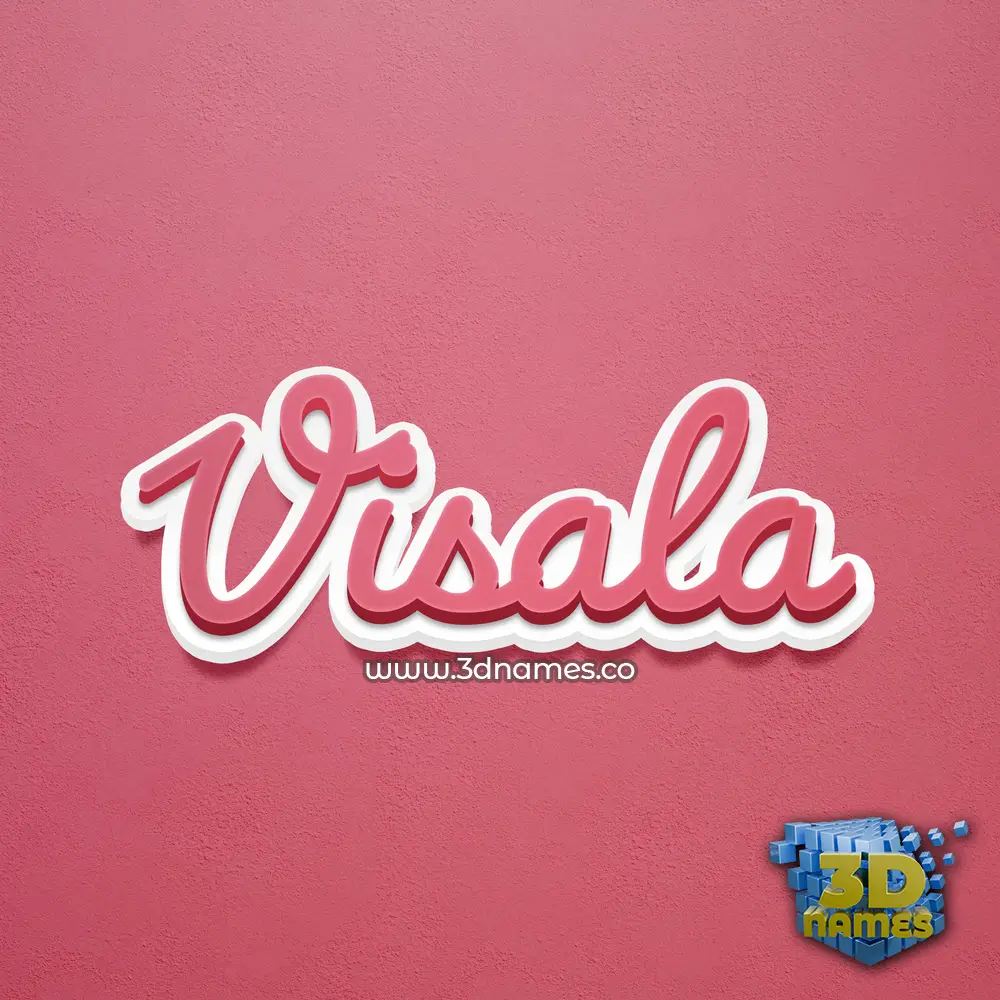 visala in Red Scribble style - 3D name wallpaper visala in Red Scribble style - 3D name wallpaper