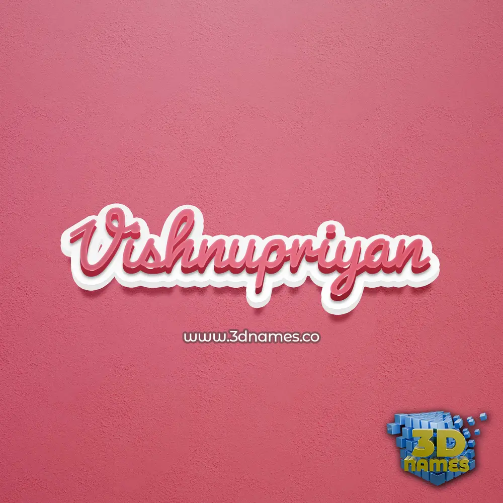 vishnupriyan in Red Scribble style - 3D name wallpaper vishnupriyan in Red Scribble style - 3D name wallpaper