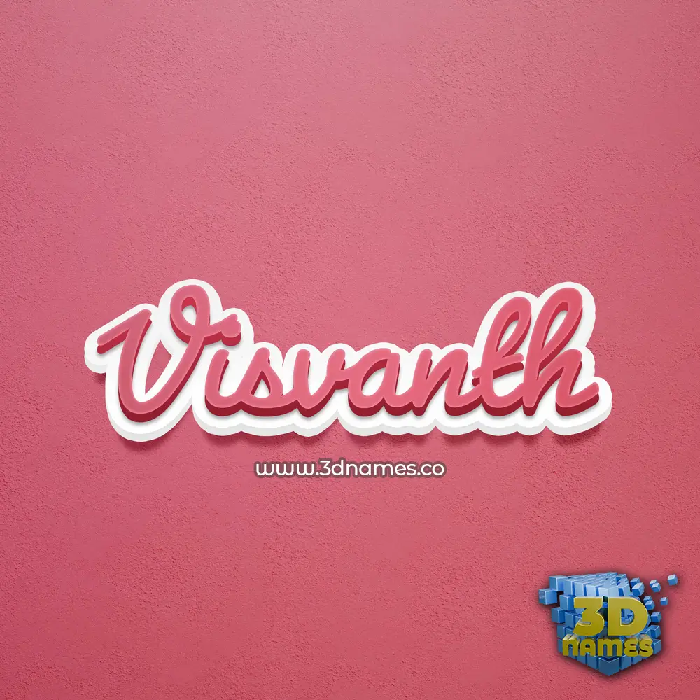visvanth in Red Scribble style - 3D name wallpaper visvanth in Red Scribble style - 3D name wallpaper