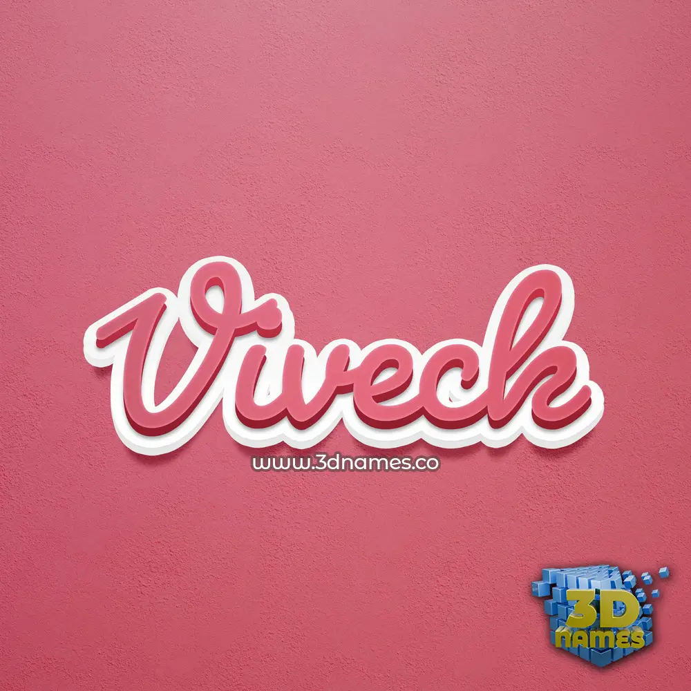 viveck in Red Scribble style - 3D name wallpaper viveck in Red Scribble style - 3D name wallpaper