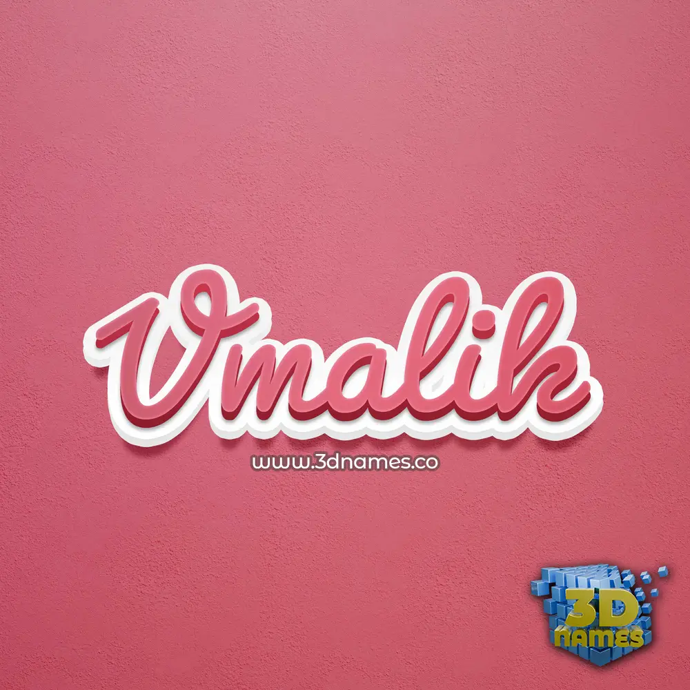vmalik in Red Scribble style - 3D name wallpaper vmalik in Red Scribble style - 3D name wallpaper