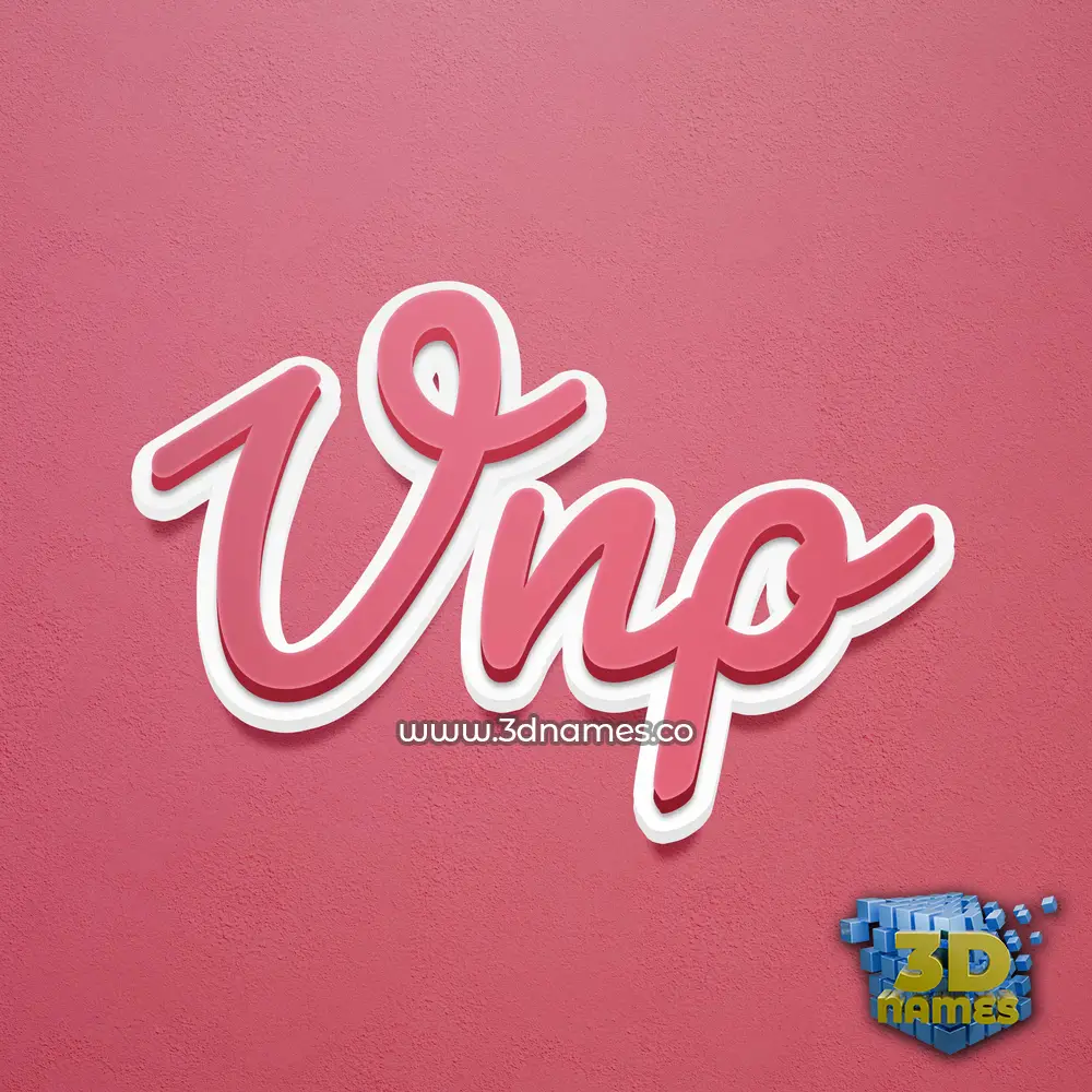 vnp in Red Scribble style - 3D name wallpaper vnp in Red Scribble style - 3D name wallpaper