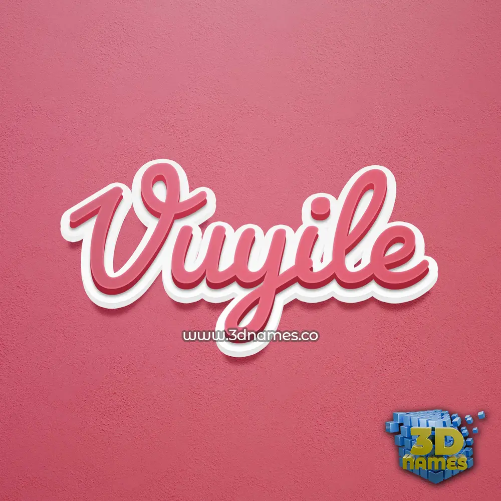 vuyile in Red Scribble style - 3D name wallpaper vuyile in Red Scribble style - 3D name wallpaper