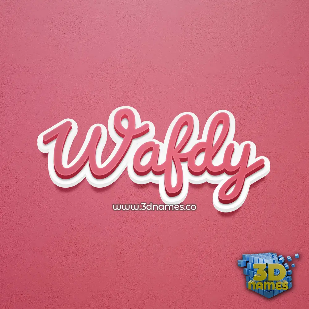 wafdy in Red Scribble style - 3D name wallpaper wafdy in Red Scribble style - 3D name wallpaper