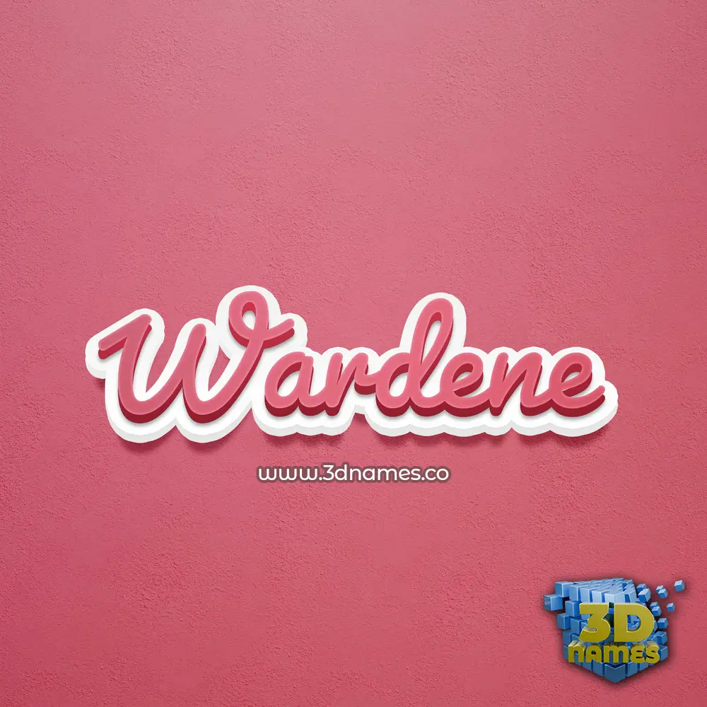 wardene in Red Scribble style - 3D name wallpaper wardene in Red Scribble style - 3D name wallpaper