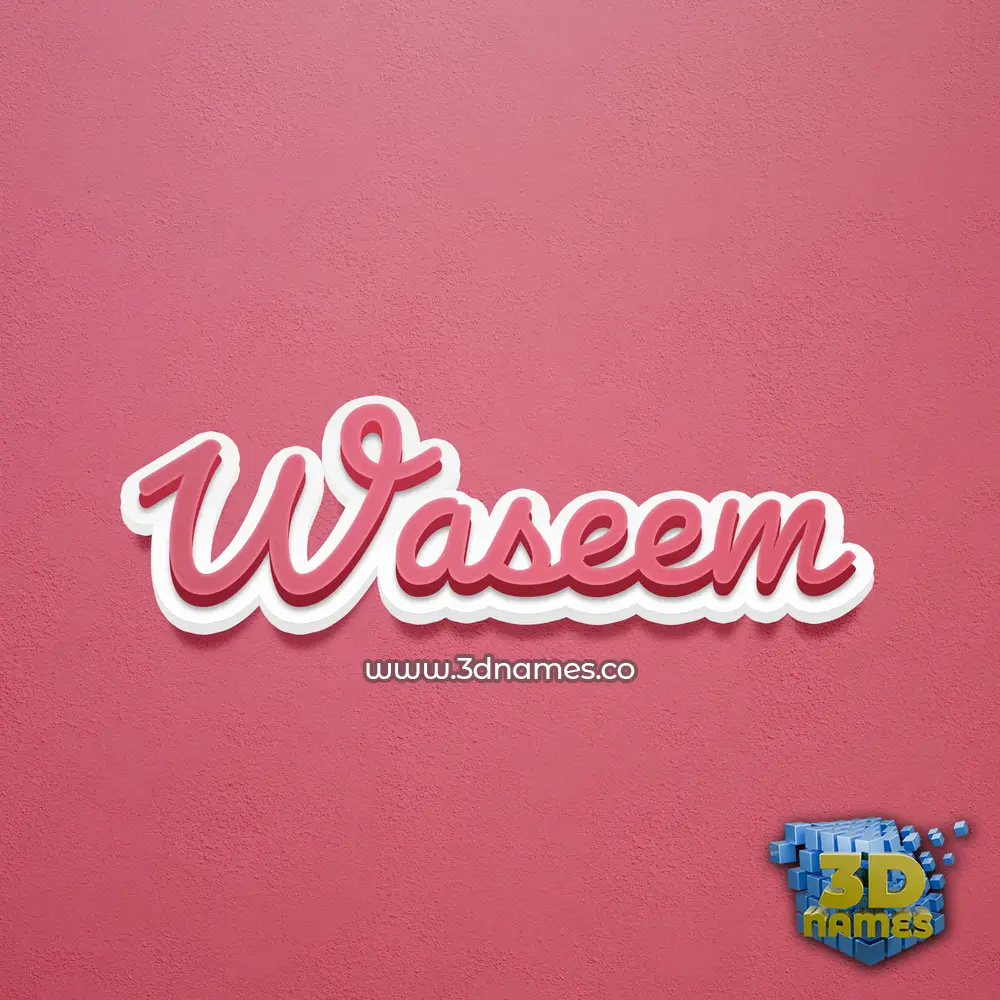 waseem in Red Scribble style - 3D name wallpaper waseem in Red Scribble style - 3D name wallpaper