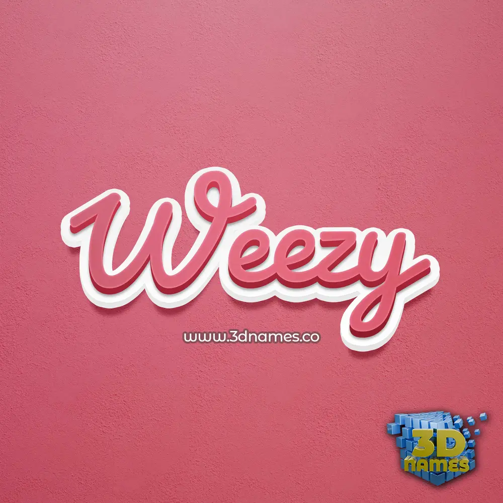 weezy in Red Scribble style - 3D name wallpaper weezy in Red Scribble style - 3D name wallpaper