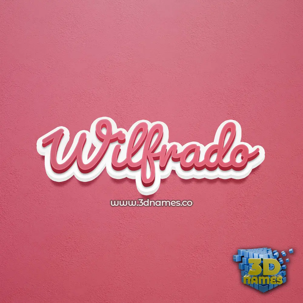 wilfrado in Red Scribble style - 3D name wallpaper wilfrado in Red Scribble style - 3D name wallpaper