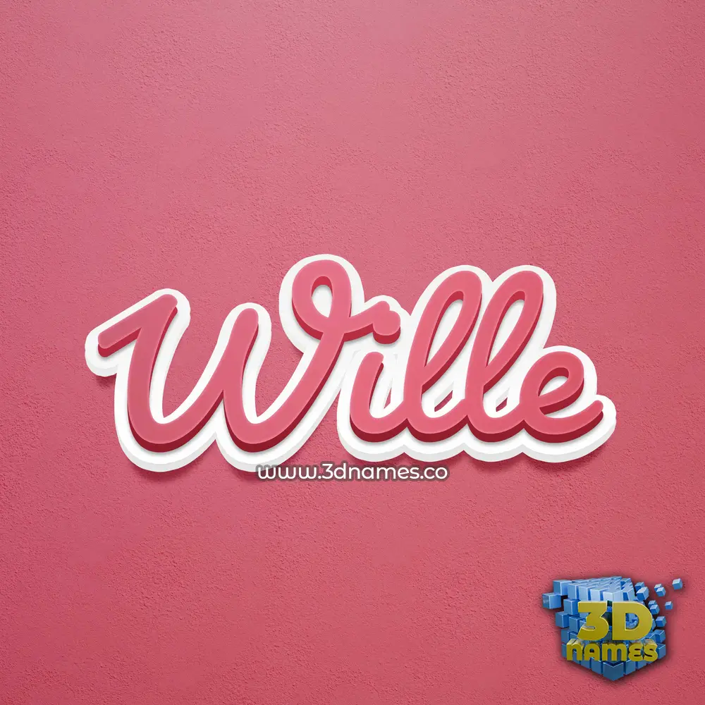 wille in Red Scribble style - 3D name wallpaper wille in Red Scribble style - 3D name wallpaper