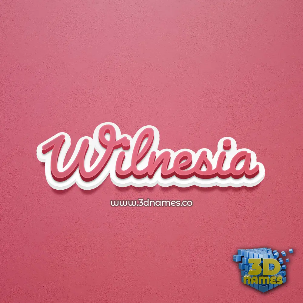 wilnesia in Red Scribble style - 3D name wallpaper wilnesia in Red Scribble style - 3D name wallpaper