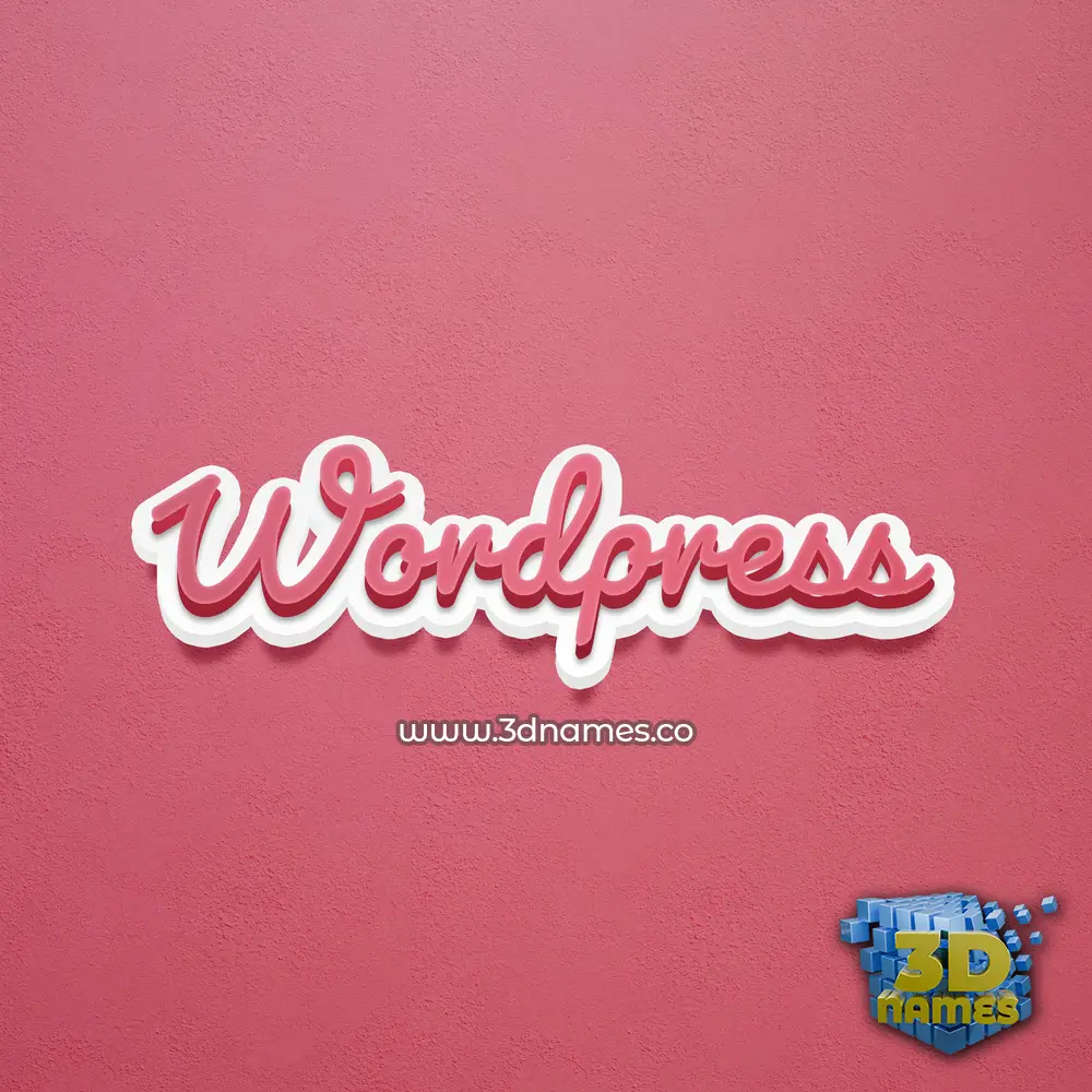 wordpress in Red Scribble style - 3D name wallpaper wordpress in Red Scribble style - 3D name wallpaper