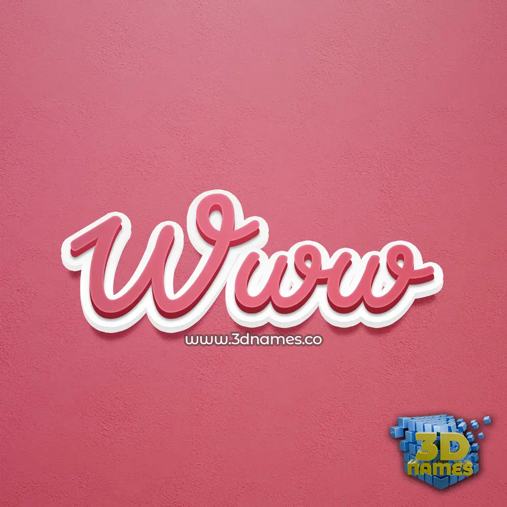www in Red Scribble style - 3D name wallpaper www in Red Scribble style - 3D name wallpaper