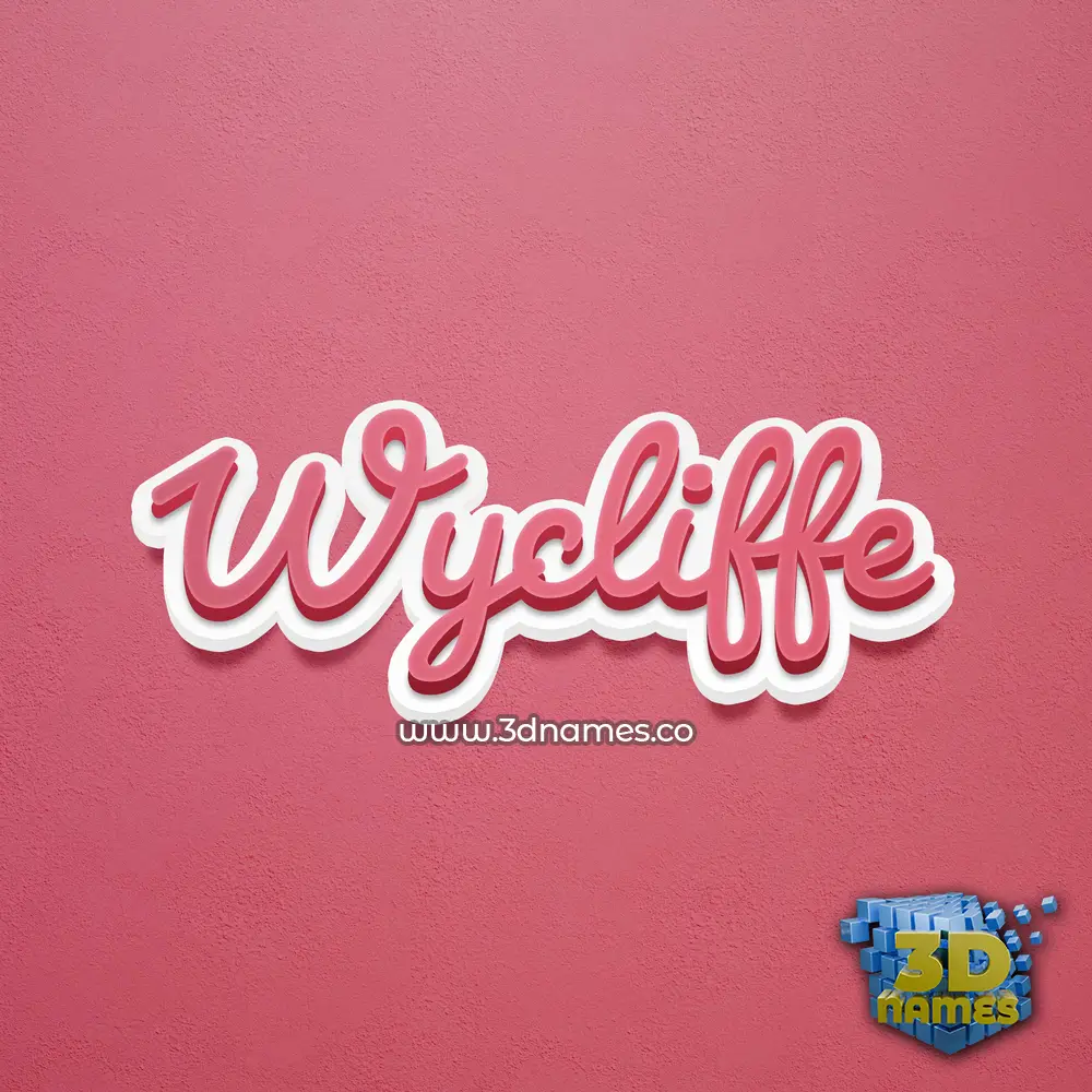 wycliffe in Red Scribble style - 3D name wallpaper wycliffe in Red Scribble style - 3D name wallpaper