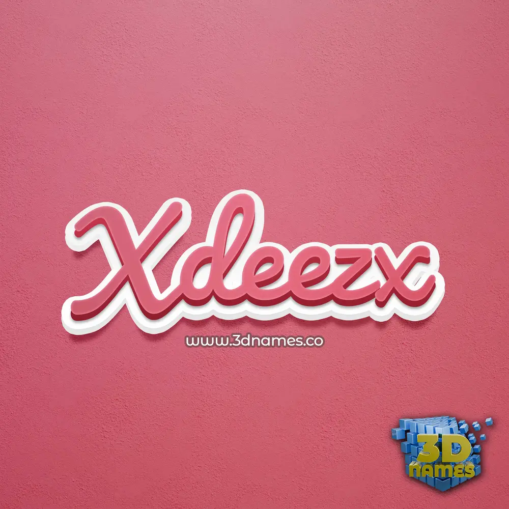 xdeezx in Red Scribble style - 3D name wallpaper xdeezx in Red Scribble style - 3D name wallpaper