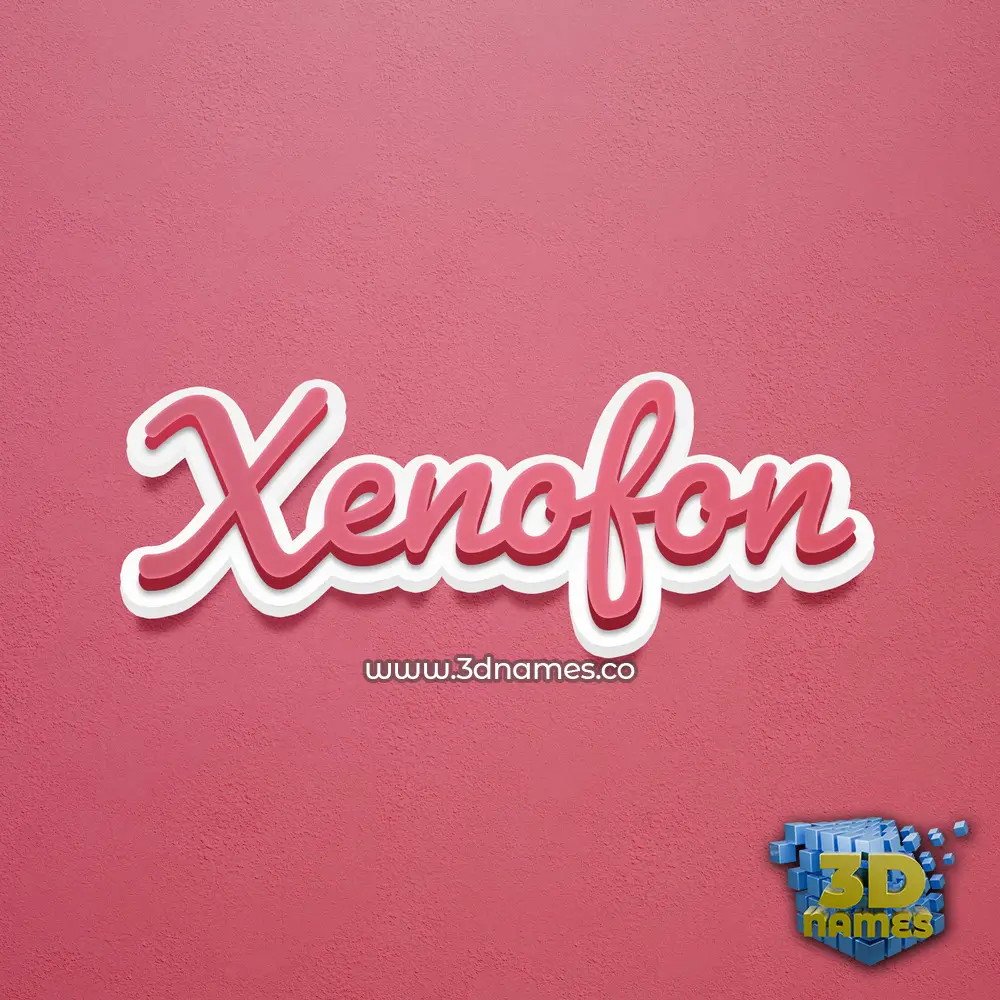 xenofon in Red Scribble style - 3D name wallpaper xenofon in Red Scribble style - 3D name wallpaper