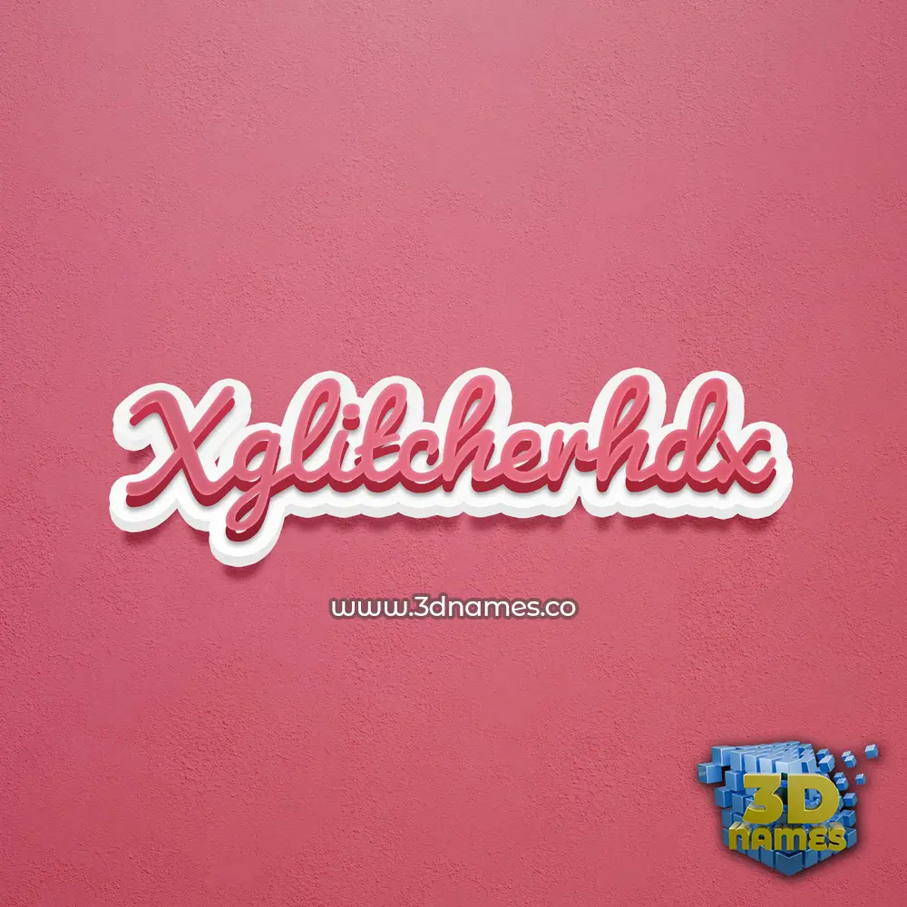 xglitcherhdx in Red Scribble style - 3D name wallpaper xglitcherhdx in Red Scribble style - 3D name wallpaper