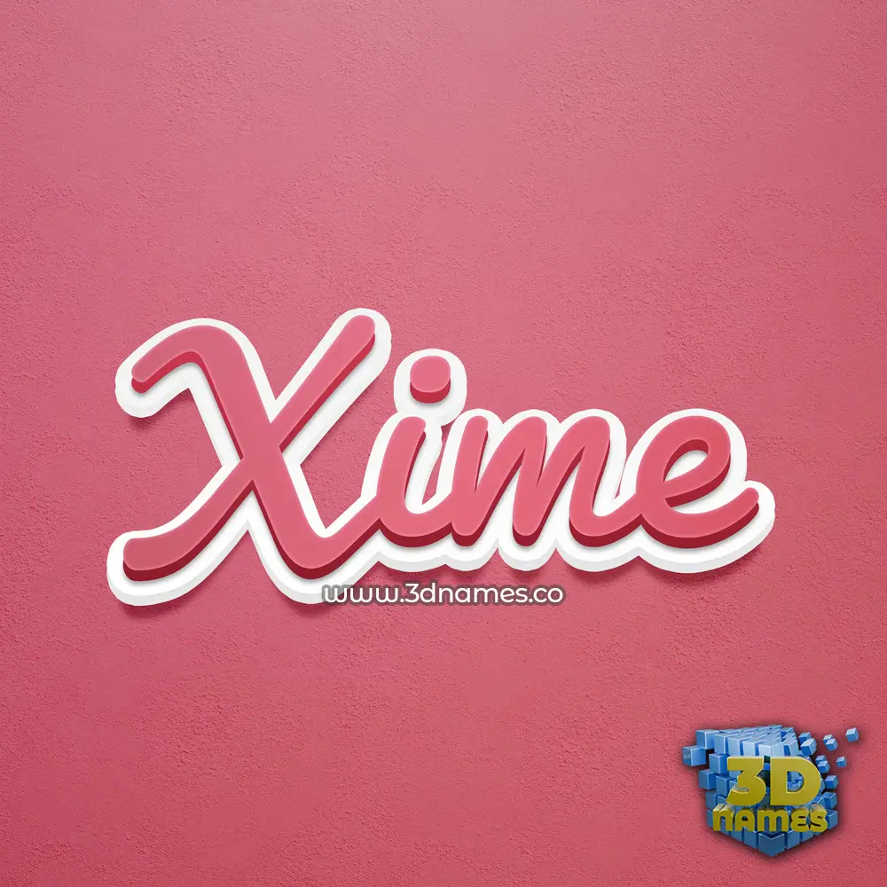 xime in Red Scribble style - 3D name wallpaper xime in Red Scribble style - 3D name wallpaper