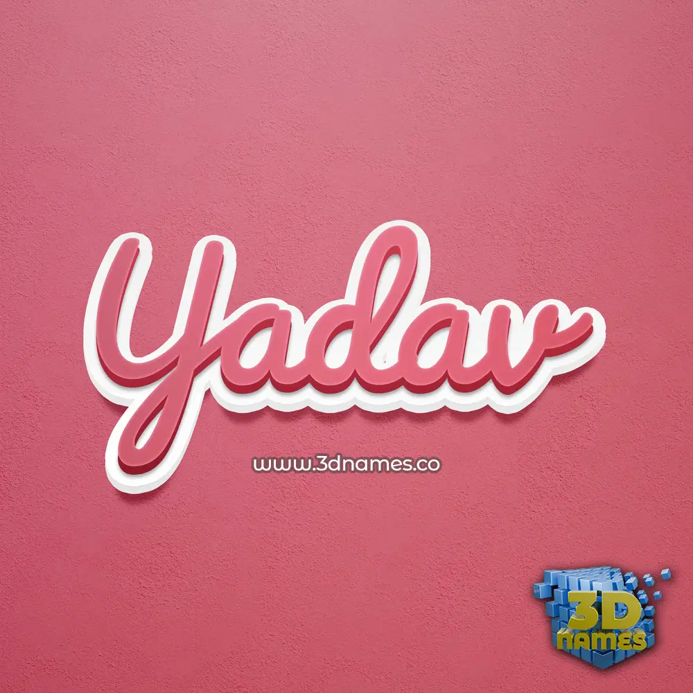 yadav in Red Scribble style - 3D name wallpaper yadav in Red Scribble style - 3D name wallpaper