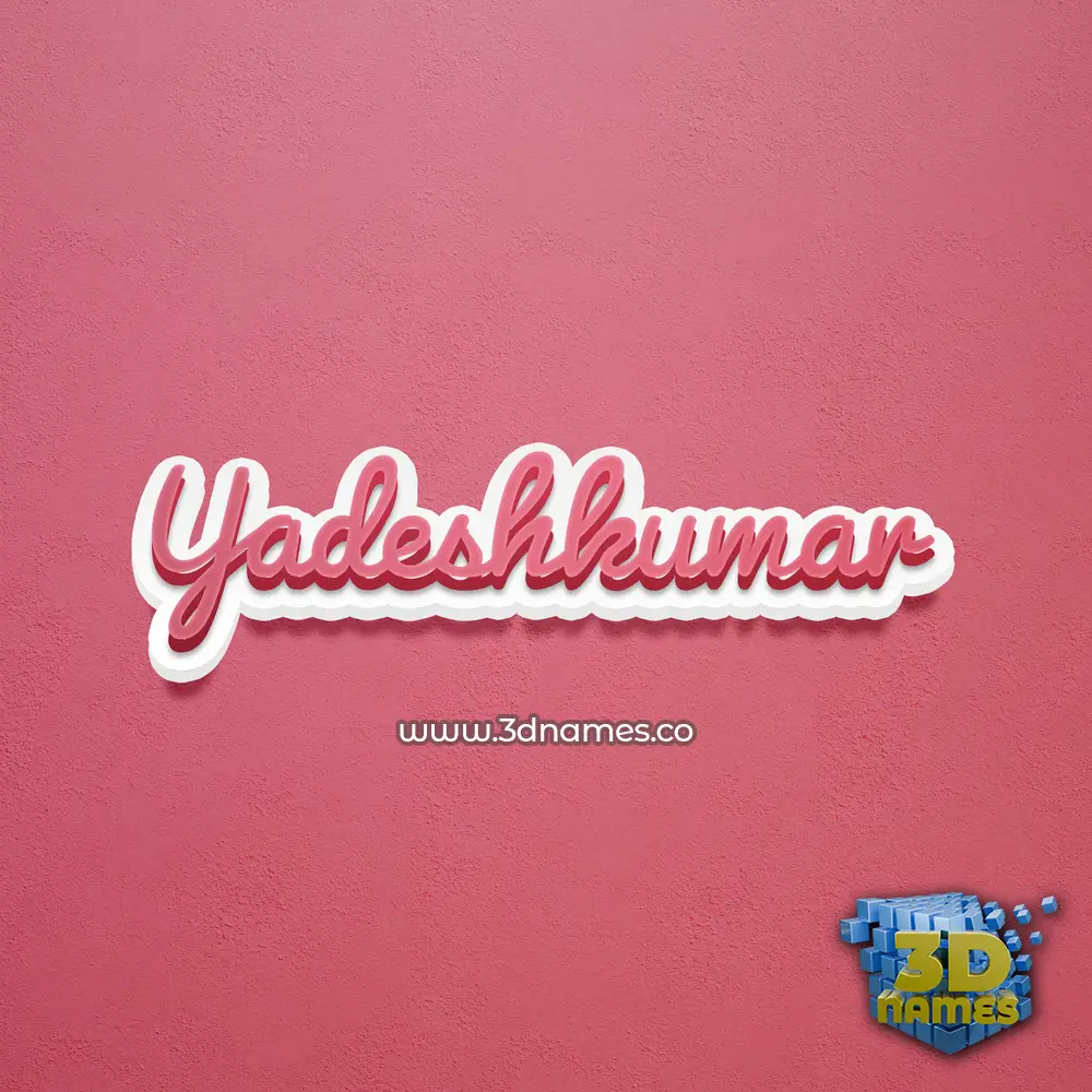 yadeshkumar in Red Scribble style - 3D name wallpaper yadeshkumar in Red Scribble style - 3D name wallpaper