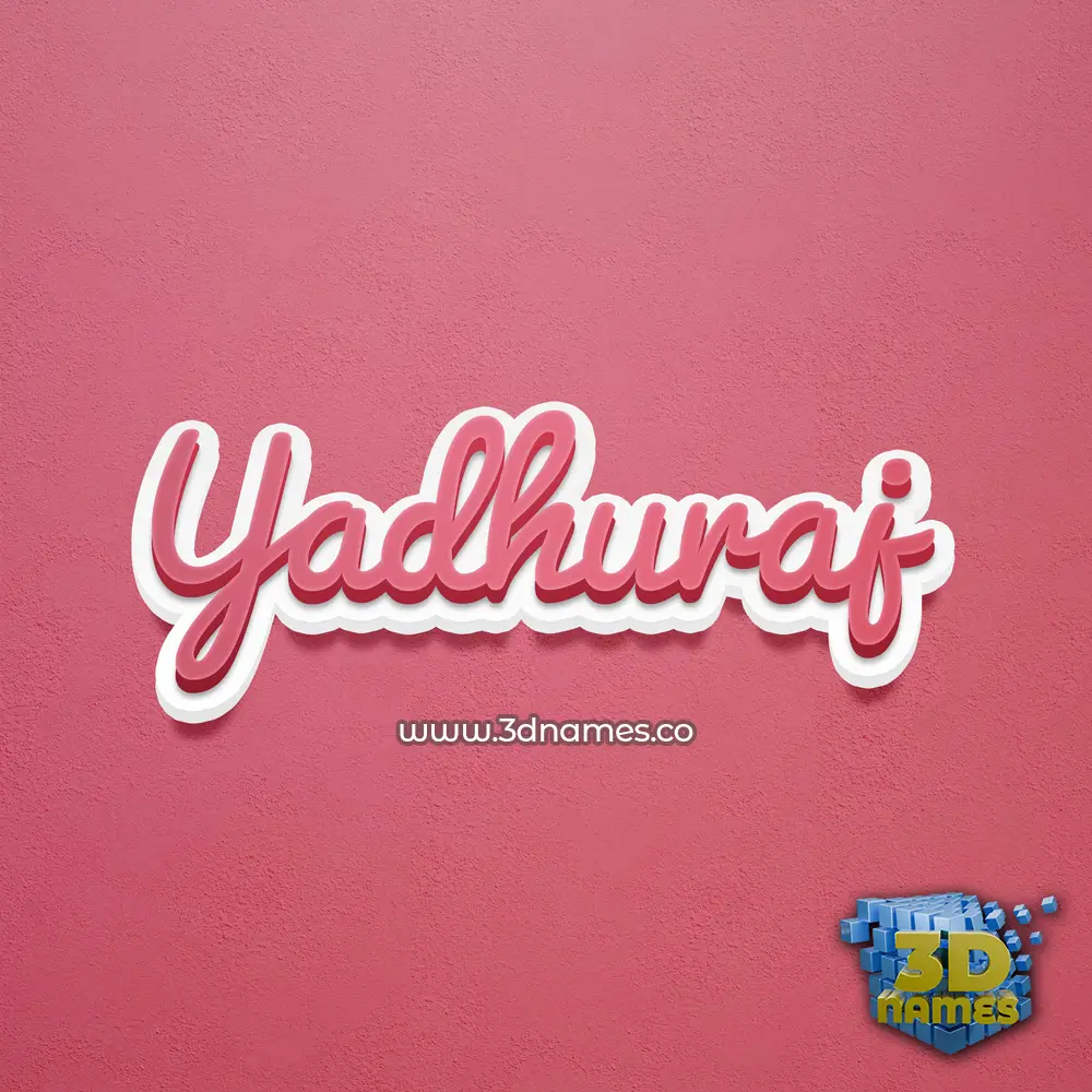 yadhuraj in Red Scribble style - 3D name wallpaper yadhuraj in Red Scribble style - 3D name wallpaper