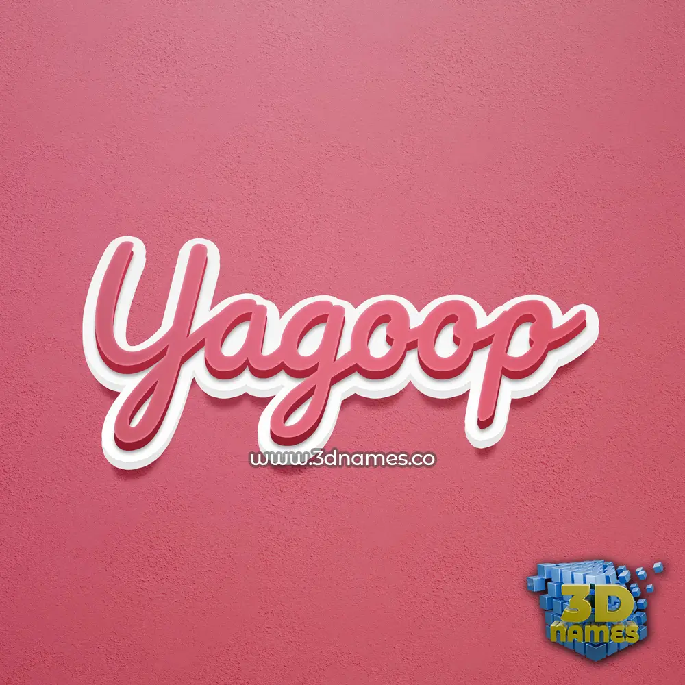 yagoop in Red Scribble style - 3D name wallpaper yagoop in Red Scribble style - 3D name wallpaper