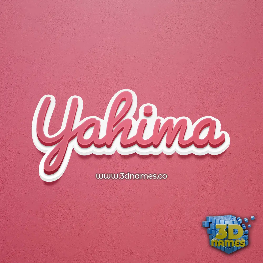 yahima in Red Scribble style - 3D name wallpaper yahima in Red Scribble style - 3D name wallpaper