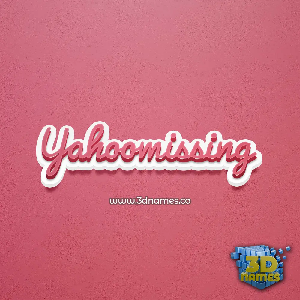 yahoomissing in Red Scribble style - 3D name wallpaper yahoomissing in Red Scribble style - 3D name wallpaper