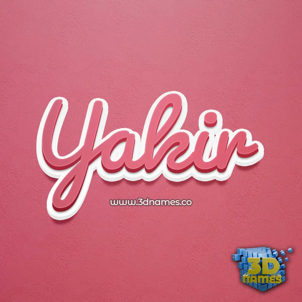 yakir in Red Scribble style - 3D name wallpaper yakir in Red Scribble style - 3D name wallpaper
