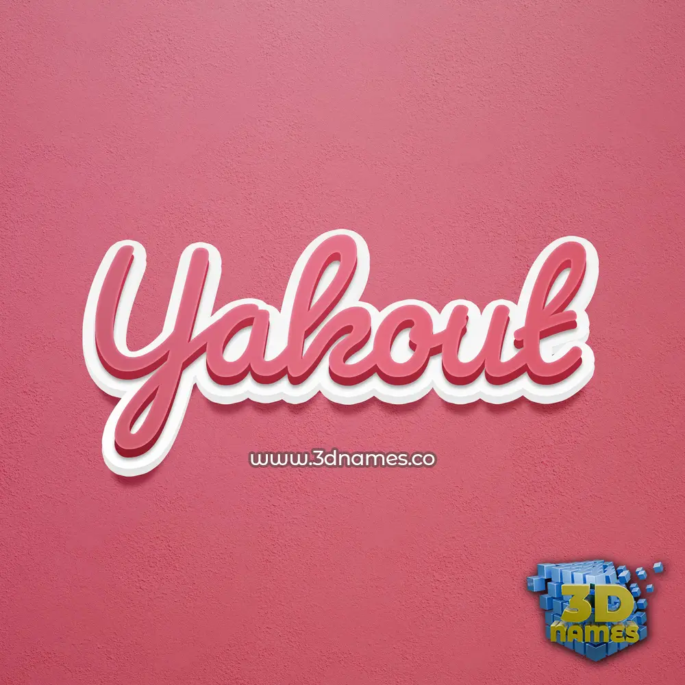 yakout in Red Scribble style - 3D name wallpaper yakout in Red Scribble style - 3D name wallpaper