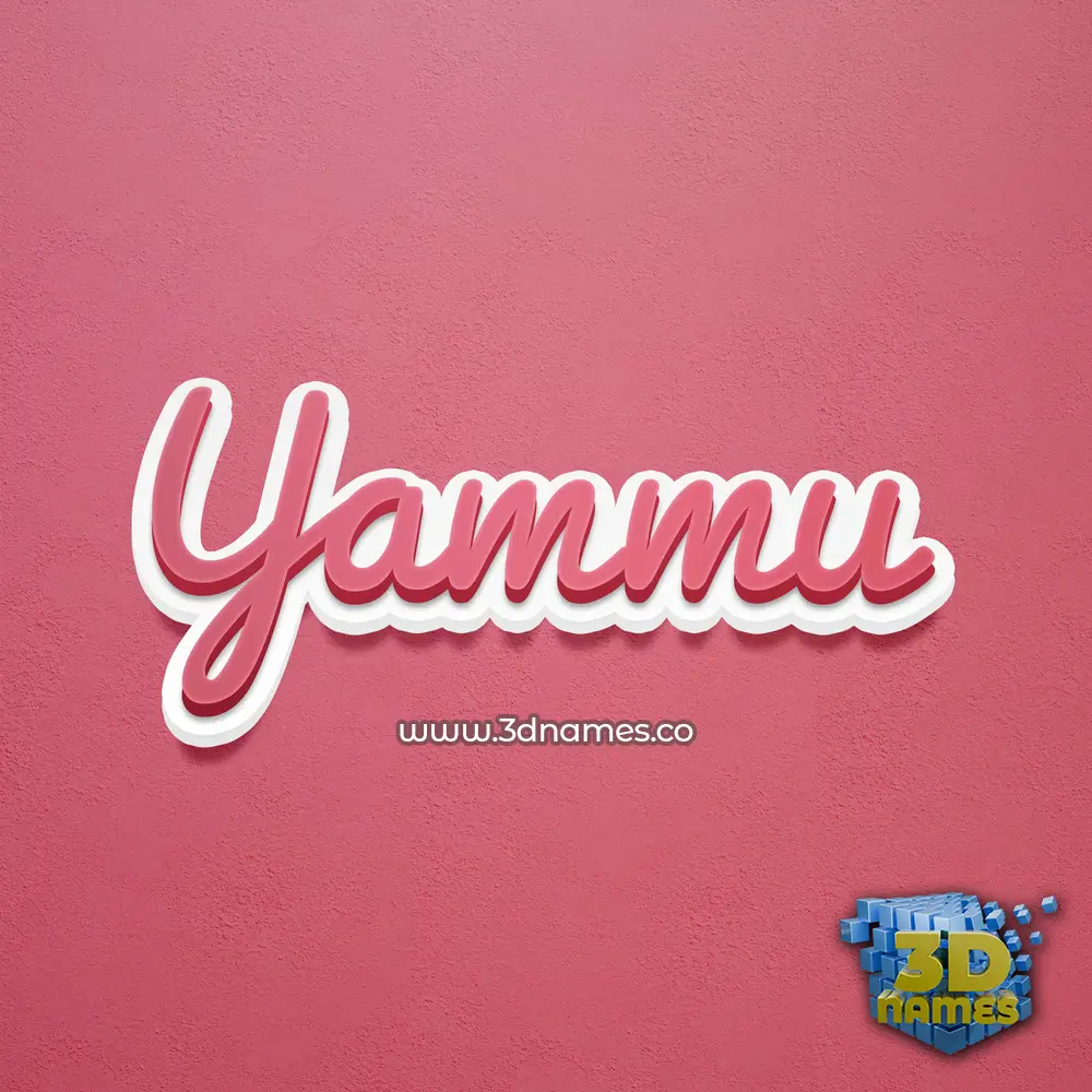 yammu in Red Scribble style - 3D name wallpaper yammu in Red Scribble style - 3D name wallpaper