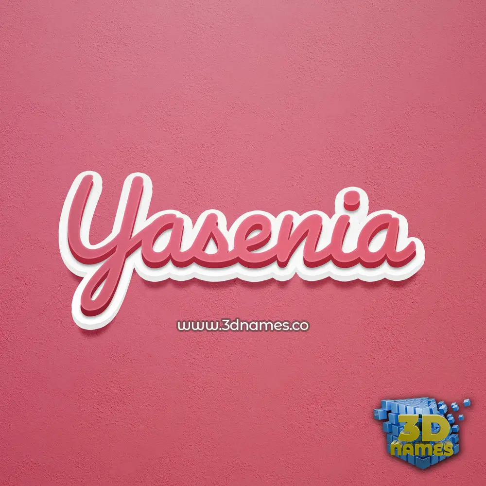 yasenia in Red Scribble style - 3D name wallpaper yasenia in Red Scribble style - 3D name wallpaper
