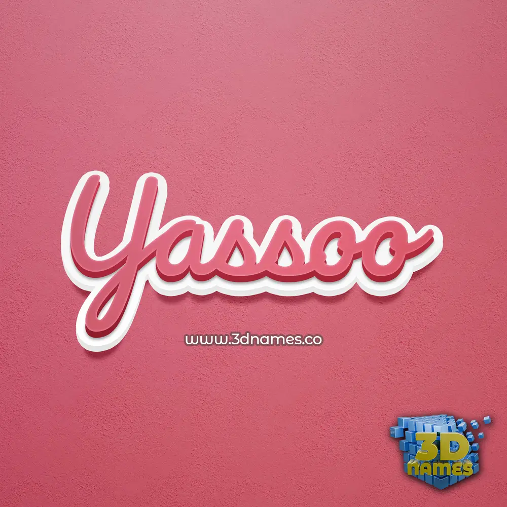 yassoo in Red Scribble style - 3D name wallpaper yassoo in Red Scribble style - 3D name wallpaper