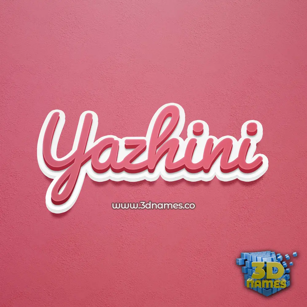 yazhini in Red Scribble style - 3D name wallpaper yazhini in Red Scribble style - 3D name wallpaper