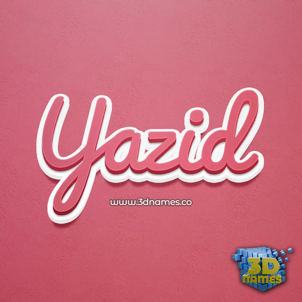 yazid in Red Scribble style - 3D name wallpaper yazid in Red Scribble style - 3D name wallpaper