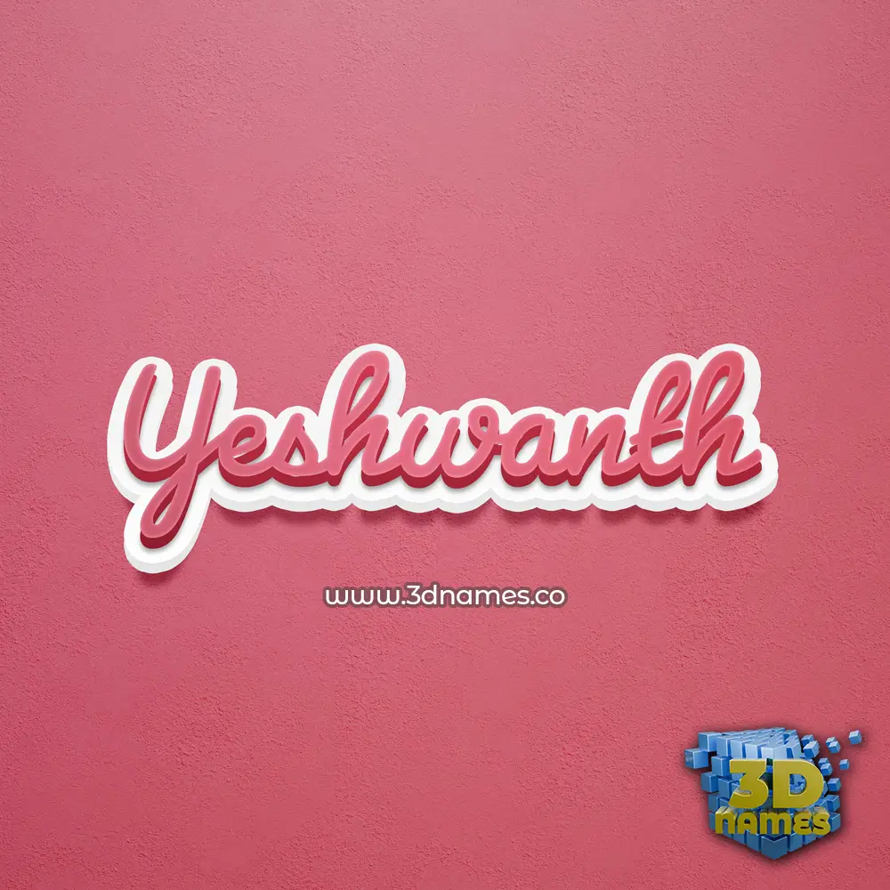 yeshwanth in Red Scribble style - 3D name wallpaper yeshwanth in Red Scribble style - 3D name wallpaper
