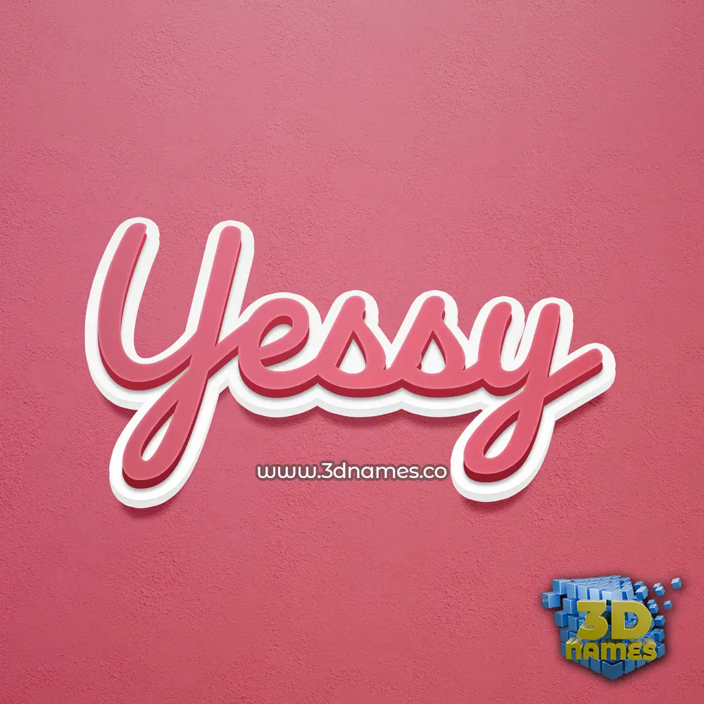 yessy in Red Scribble style - 3D name wallpaper yessy in Red Scribble style - 3D name wallpaper