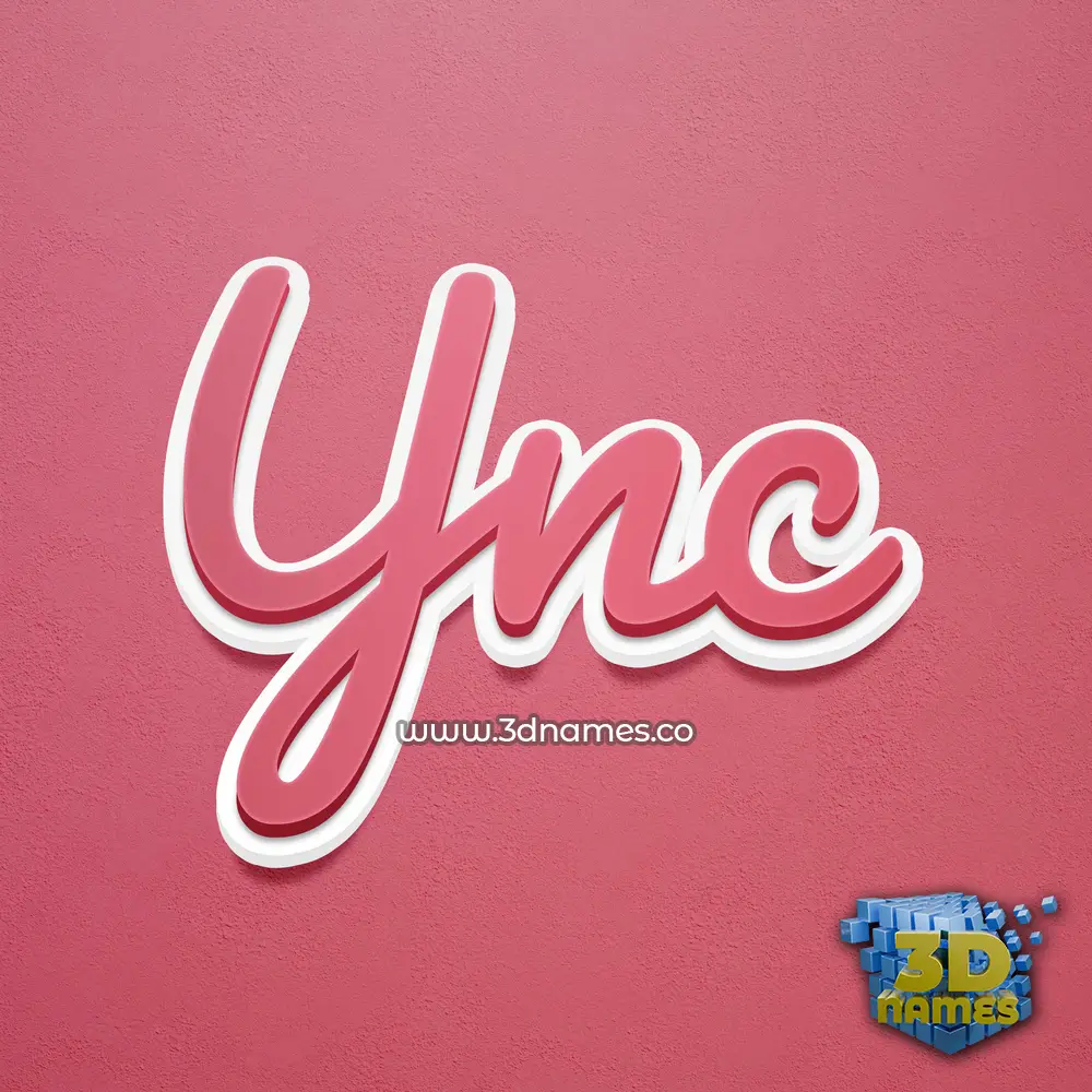 ync in Red Scribble style - 3D name wallpaper ync in Red Scribble style - 3D name wallpaper