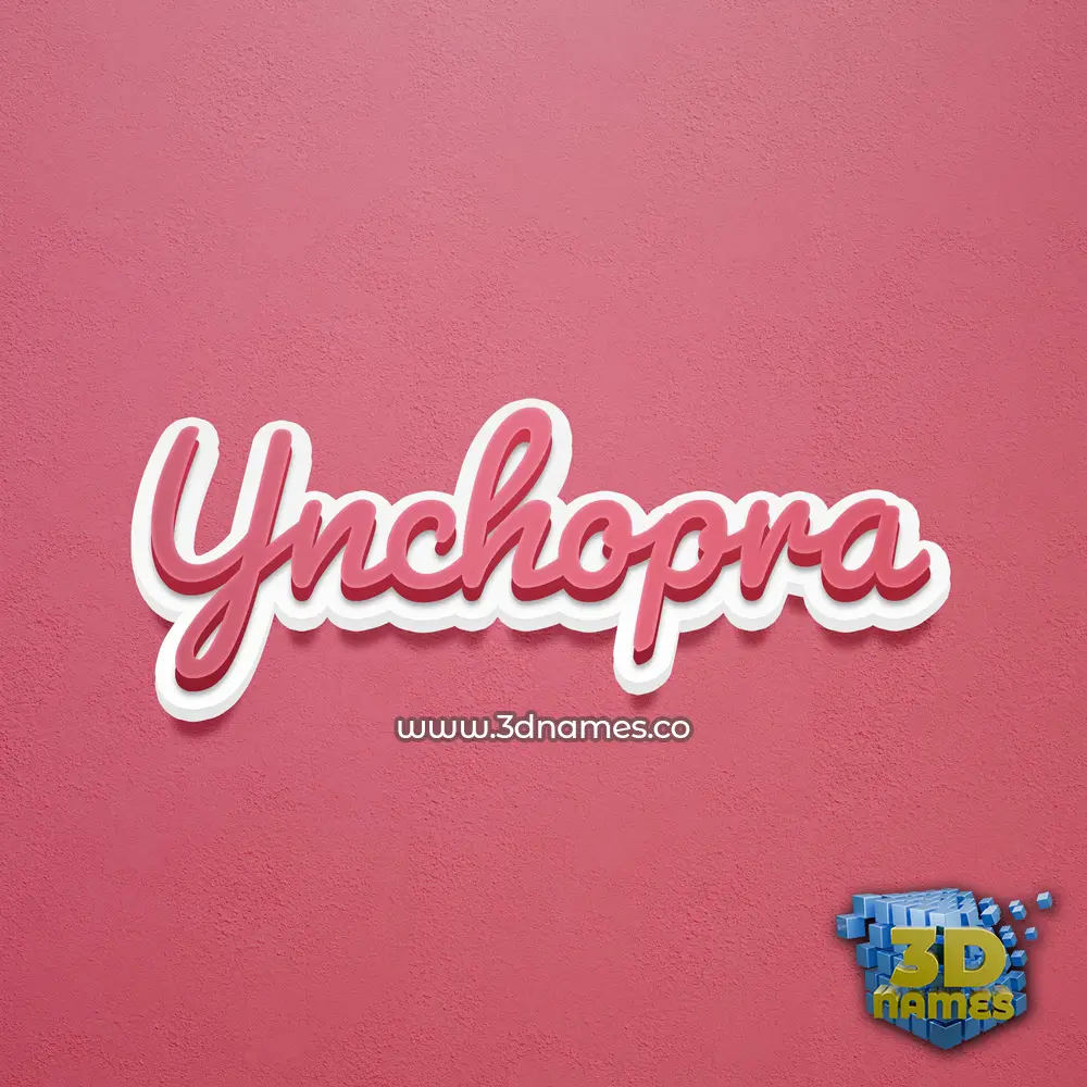 ynchopra in Red Scribble style - 3D name wallpaper ynchopra in Red Scribble style - 3D name wallpaper